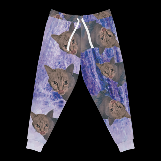 Trippy Kitty Athletic Joggers